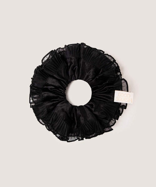 GOOD SQUISH（グッドスクイッシュ）の「【GOOD SQUISH】BABY BEA-UTIFUL シルクフリルシュシュ ギフト プレゼント（シュシュ・レディース・ブラック/ピンク/ターコイズブルー/ブルー/アイボリー・FREE）」の7枚目の写真