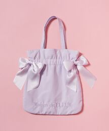 完売色❤︎ Maison de FLEUR ダブルリボントートバッグ パープル新品 メゾン ド フルール Maison de FLEUR ダブルリボントートバッグ