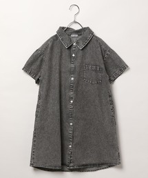 BAYFLOW | [綿100%]デニムシャツワンピ(KIDS)(ワンピース)