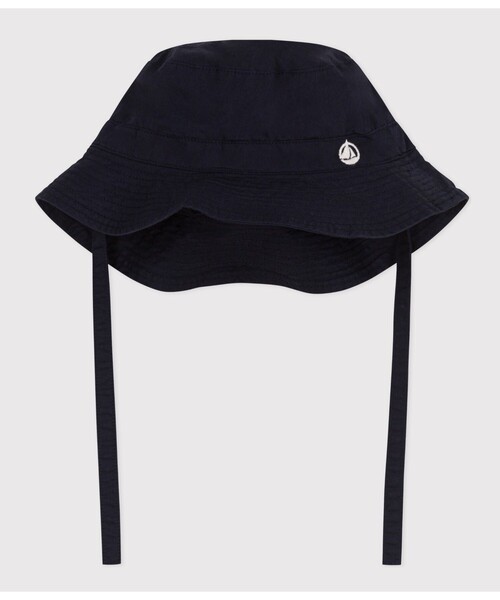 PETIT BATEAU（プチバトー）の「クロシェ（ハット・キッズ・オフホワイト/ネイビー・6MONTH/18MONTH/36MONTH）」の4枚目の写真