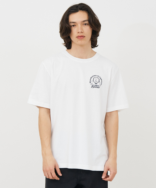 Tシャツ・カットソー PYRENEX SS25 White stretch cotton t-shirt (HUX011C 1000) PYRENEX TOP (HUX011C 1000) (PYRENEX/Tシャツ・カットソー