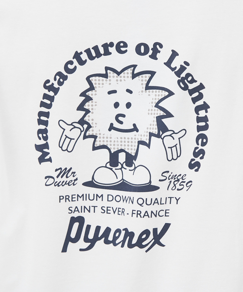 Tシャツ・カットソー PYRENEX SS25 White stretch cotton t-shirt (HUX011C 1000) PYRENEX TOP (HUX011C 1000) (PYRENEX/Tシャツ・カットソー