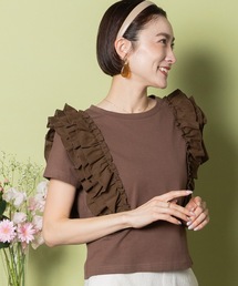 JUN⭐︎ Bourgine フリル ショート丈 カットソー JUN様専用⭐︎ Bourgine フリル ショート丈 カットソー - メルカリ