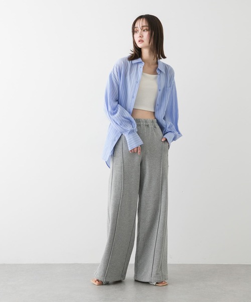 SENSE OF PLACE by URBAN RESEARCH（センスオブプレイスバイアーバンリサーチ）の「ピグメントスウェットパンツ（その他パンツ・レディース・グレー/ベージュ/チャコールグレー・ONE）」の8枚目の写真
