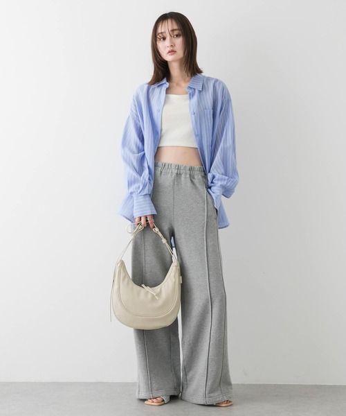 SENSE OF PLACE by URBAN RESEARCH（センスオブプレイスバイアーバンリサーチ）の「ピグメントスウェットパンツ（その他パンツ・レディース・グレー/ベージュ/チャコールグレー・ONE）」の9枚目の写真