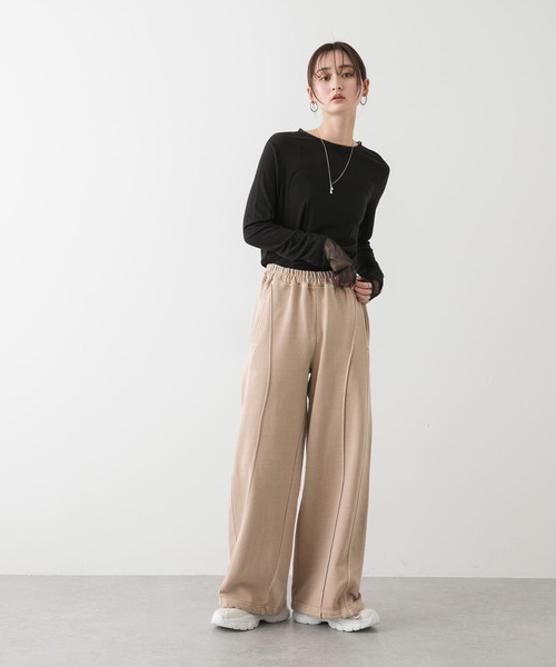 SENSE OF PLACE by URBAN RESEARCH（センスオブプレイスバイアーバンリサーチ）の「ピグメントスウェットパンツ（その他パンツ・レディース・グレー/ベージュ/チャコールグレー・ONE）」の18枚目の写真