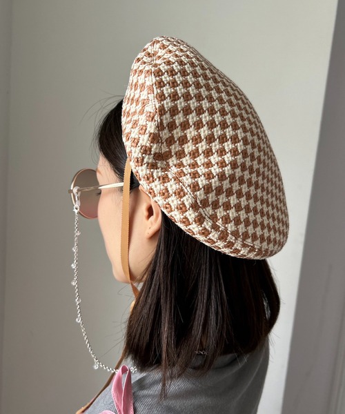 Casselini（キャセリーニ）の「Casselini(キャセリーニ)サマーベレー（ハンチング/ベレー帽・レディース・ブラック/ブラウン・FREE）」の14枚目の写真