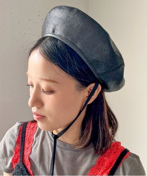 Casselini（キャセリーニ）の「Casselini(キャセリーニ)サマーベレー（ハンチング/ベレー帽・レディース・ブラック/ブラウン・FREE）」の13枚目の写真