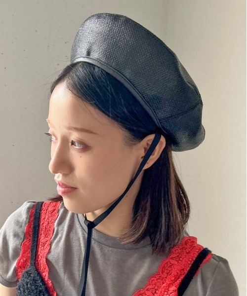 Casselini（キャセリーニ）の「Casselini(キャセリーニ)サマーベレー（ハンチング/ベレー帽・レディース・ブラック/ブラウン・FREE）」の12枚目の写真