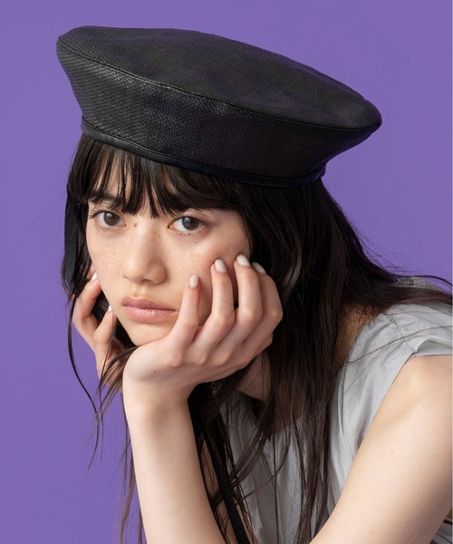 Casselini（キャセリーニ）の「Casselini(キャセリーニ)サマーベレー（ハンチング/ベレー帽・レディース・ブラック/ブラウン・FREE）」の16枚目の写真