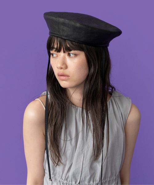 Casselini（キャセリーニ）の「Casselini(キャセリーニ)サマーベレー（ハンチング/ベレー帽・レディース・ブラック/ブラウン・FREE）」の19枚目の写真