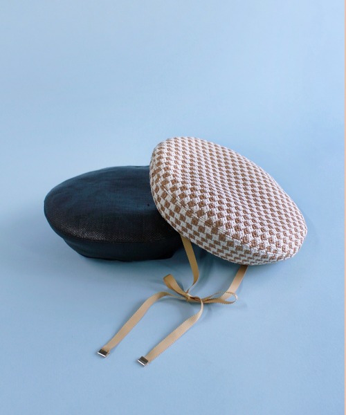 Casselini（キャセリーニ）の「Casselini(キャセリーニ)サマーベレー（ハンチング/ベレー帽・レディース・ブラック/ブラウン・FREE）」の20枚目の写真