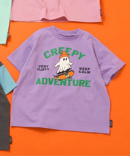 BREEZE(ブリーズ)の「【WEB限定/ジュニア対応】いろいろカレッジ半袖Tシャツ(Tシャツ/カットソー・キッズ・ブルー/グレー/アイボリー/サックスブルー/ミント/オレンジ/パープル/イエロー/ピンク/レインボー/ライム/レッド・90/100/110/120/130/140/150)」の1枚目の写真