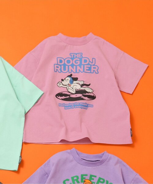 BREEZE(ブリーズ)の「【WEB限定/ジュニア対応】いろいろカレッジ半袖Tシャツ(Tシャツ/カットソー・キッズ・ブルー/グレー/アイボリー/サックスブルー/ミント/オレンジ/パープル/イエロー/ピンク/レインボー/ライム/レッド・90/100/110/120/130/140/150)」の9枚目の写真