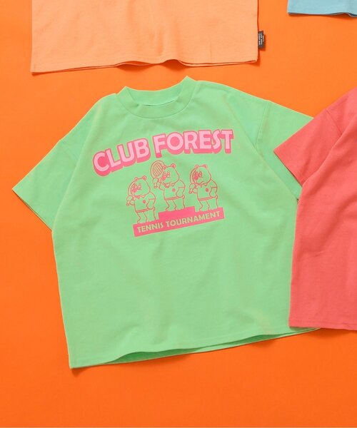 BREEZE(ブリーズ)の「【WEB限定/ジュニア対応】いろいろカレッジ半袖Tシャツ(Tシャツ/カットソー・キッズ・ブルー/グレー/アイボリー/サックスブルー/ミント/オレンジ/パープル/イエロー/ピンク/レインボー/ライム/レッド・90/100/110/120/130/140/150)」の4枚目の写真