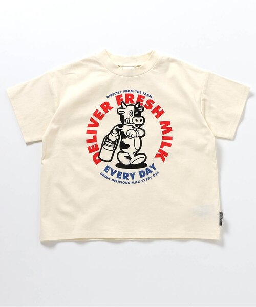 BREEZE(ブリーズ)の「【WEB限定/ジュニア対応】いろいろカレッジ半袖Tシャツ(Tシャツ/カットソー・キッズ・ブルー/グレー/アイボリー/サックスブルー/ミント/オレンジ/パープル/イエロー/ピンク/レインボー/ライム/レッド・90/100/110/120/130/140/150)」の13枚目の写真