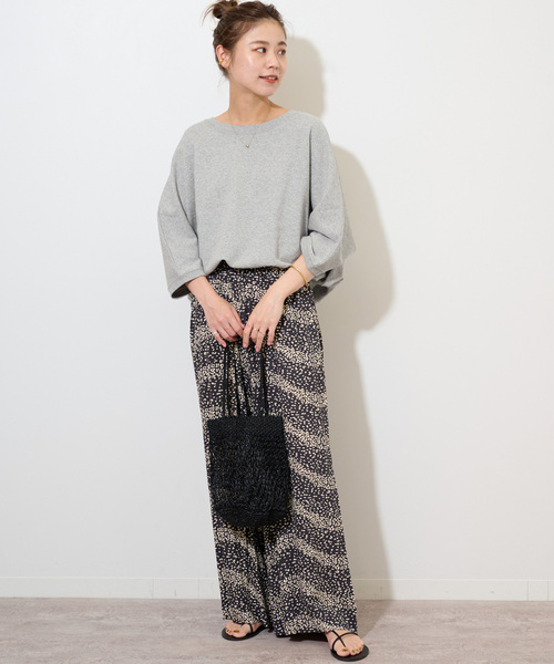 JOURNAL STANDARD relume(ジャーナルスタンダード レリューム)の「《追加》度甘裏毛ドルマンプルオーバー(Tシャツ/カットソー・レディース・チャコールグレー/ホワイト/グレー・FREE)」の12枚目の写真