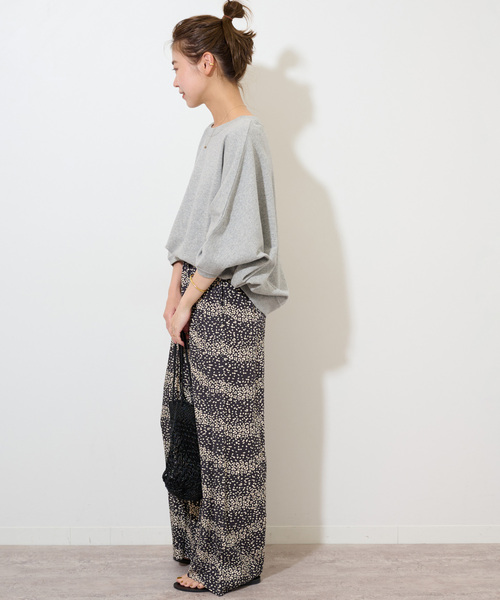 JOURNAL STANDARD relume(ジャーナルスタンダード レリューム)の「《追加》度甘裏毛ドルマンプルオーバー(Tシャツ/カットソー・レディース・チャコールグレー/ホワイト/グレー・FREE)」の13枚目の写真