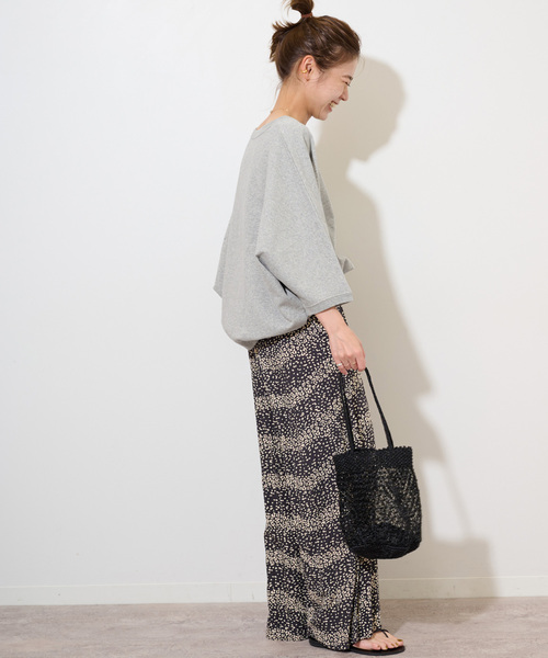 JOURNAL STANDARD relume(ジャーナルスタンダード レリューム)の「《追加》度甘裏毛ドルマンプルオーバー(Tシャツ/カットソー・レディース・チャコールグレー/ホワイト/グレー・FREE)」の14枚目の写真