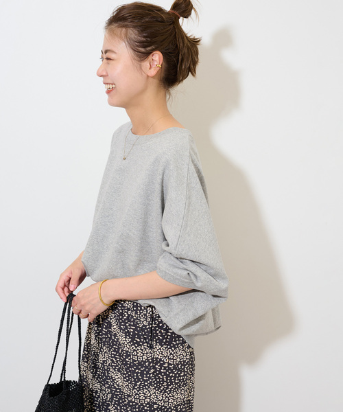 JOURNAL STANDARD relume(ジャーナルスタンダード レリューム)の「《追加》度甘裏毛ドルマンプルオーバー(Tシャツ/カットソー・レディース・チャコールグレー/ホワイト/グレー・FREE)」の18枚目の写真