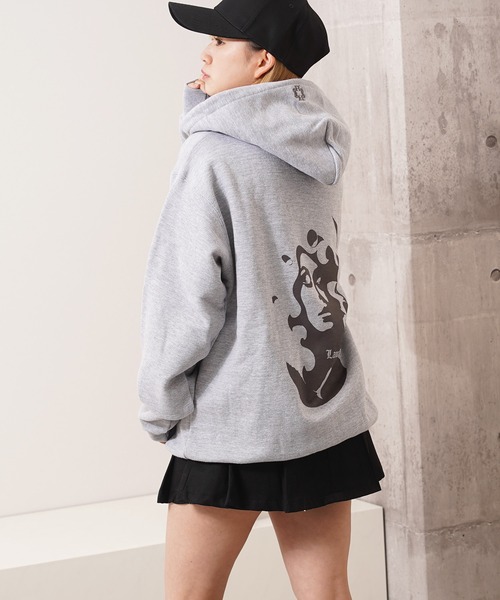 Laufer(ロイファー)の「【Laufer】アブストラクト フェイス ジップパーカー / Abstract Face ZIP Hoodie(パーカー・メンズ・レッド/ブラック/グレー・M/L)」の16枚目の写真