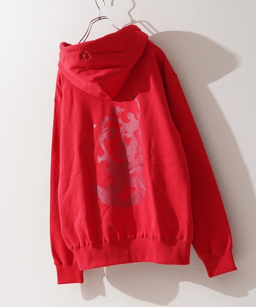 Laufer(ロイファー)の「【Laufer】アブストラクト フェイス ジップパーカー / Abstract Face ZIP Hoodie(パーカー・メンズ・レッド/ブラック/グレー・M/L)」の7枚目の写真