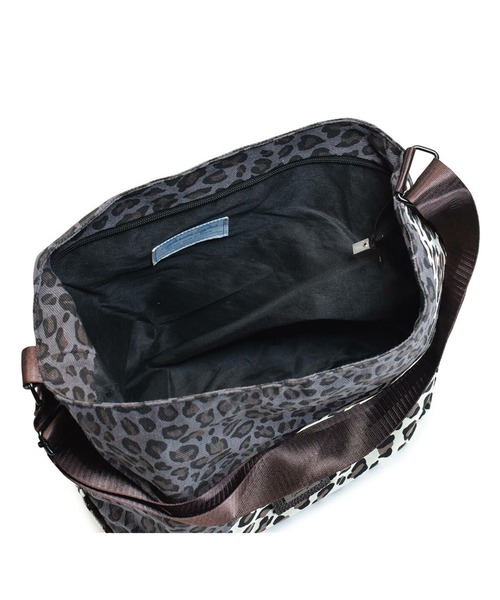 BarcosBlue（バルコスブルー）の「【BarcosBlue/バルコスブルー】レオパード柄バイカラーショルダーバッグ（ショルダーバッグ・レディース・ブラック/イエロー・ONE SIZE）」の10枚目の写真