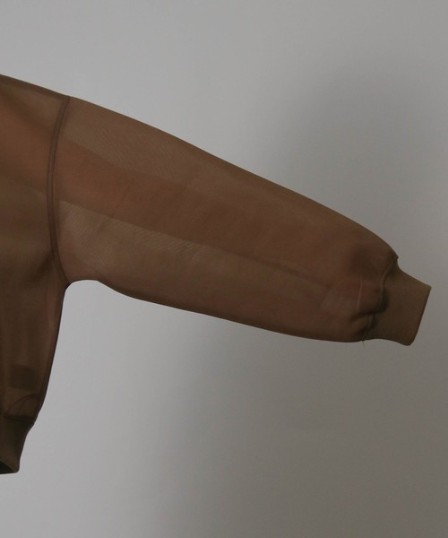 Social GIRL（ソーシャルガール）の「ダンボールシアーMA-1ブルゾン（MA-1・レディース・ホワイト/ブラック/カーキ/モカ・M）」の8枚目の写真