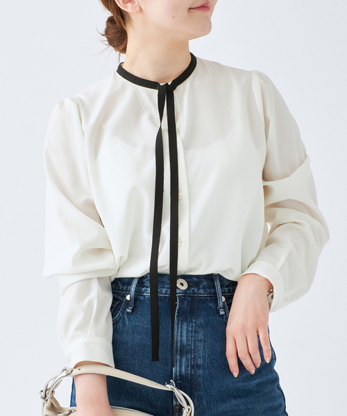 IENA - IENA 今期  ボリュームスリーブチェックブラウス 新品 IENA（イエナ）の「ボリュームスリーブチェックブラウス