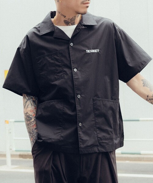 Subciety（サブサエティ）の「Barber shirt（シャツ/ブラウス・メンズ・ホワイト/ブラック・MEDIUM/SMALL/X-LARGE/LARGE）」の12枚目の写真