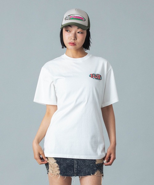 セール】LEOPARD OVAL LOGO S/S TEE（Tシャツ/カットソー）｜X
