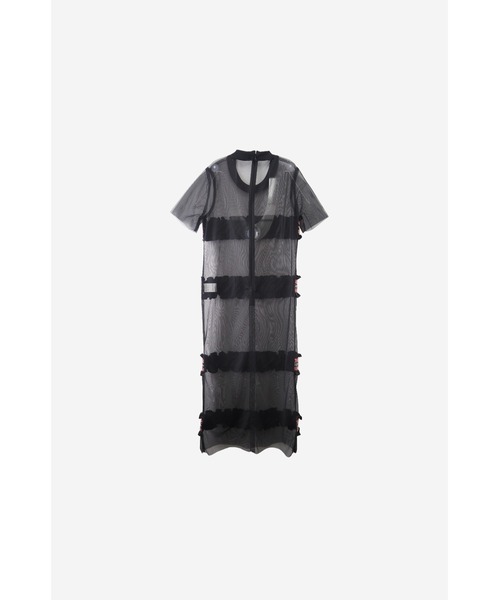 LOVE POMME POMME(ラブポムポム)の「Smocking Tulle Dress(ワンピース・レディース・ホワイト・FREE)」の2枚目の写真