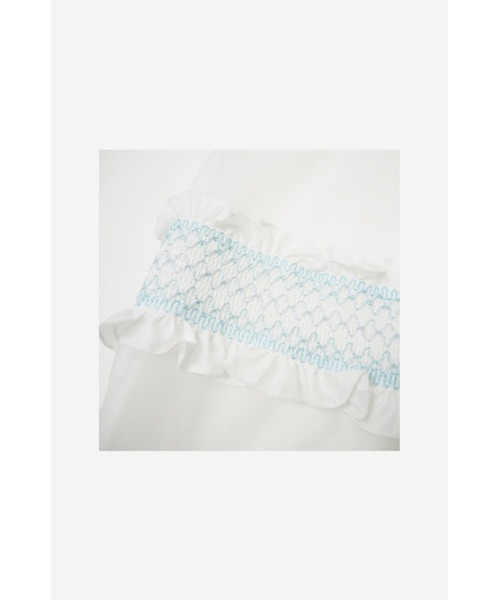 LOVE POMME POMME(ラブポムポム)の「Smocking Tulle Dress(ワンピース・レディース・ホワイト・FREE)」の8枚目の写真