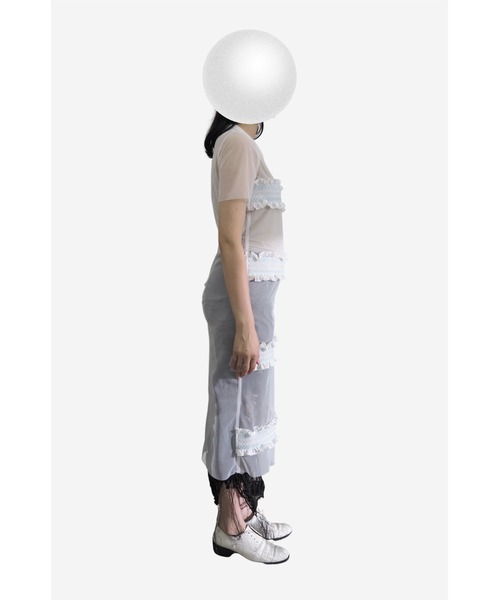 LOVE POMME POMME(ラブポムポム)の「Smocking Tulle Dress(ワンピース・レディース・ホワイト・FREE)」の12枚目の写真