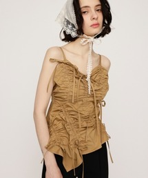 SLY | DRAWSTRING CAMI TOPS ドローストリング キャミ トップス 夏服(キャミソール)