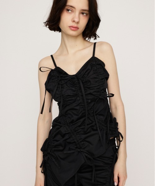 キャミソール DRAWSTRING CAMI TOPS ドローストリング キャミ トップス 夏服 セール】DRAWSTRING CAMI TOPS ドローストリング キャミ
