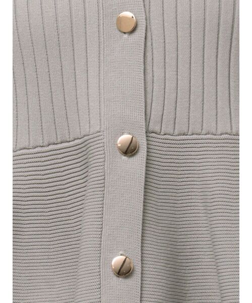 TONAL（トーナル）の「ペプラムリブニットカーディガン（カーディガン/ボレロ・レディース・ブルー/グレー/オフホワイト・MEDIUM）」の21枚目の写真