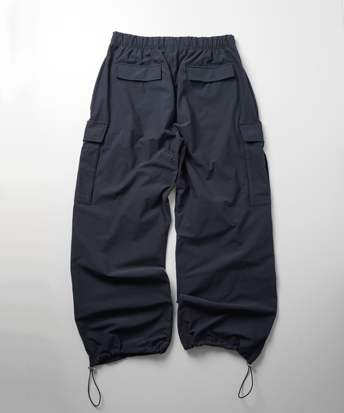 25SS ビッグポケット 裾ドロスト ワイドシルエット ポリメッシュ