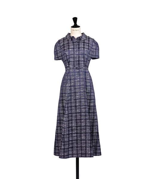 Her lip to(ハーリップトゥー)の「Annecy Belted Dress(ワンピース・レディース・ピンク系/サックスブルー/ベージュ/ネイビー・S/M)」の3枚目の写真
