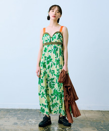 THE GOODLAND MARKET | cwtch DRAWSTRING FLOWER DRESS(ワンピース)