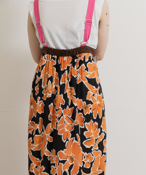 THE GOODLAND MARKET(ザグッドランドマーケット)の「cwtch DRAWSTRING FLOWER DRESS(ワンピース・レディース・イエロー/ブラック・FREE)」の5枚目の写真