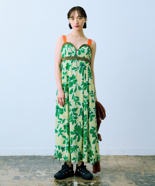 THE GOODLAND MARKET(ザグッドランドマーケット)の「cwtch DRAWSTRING FLOWER DRESS(ワンピース・レディース・イエロー/ブラック・FREE)」の10枚目の写真