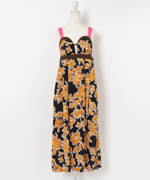 THE GOODLAND MARKET(ザグッドランドマーケット)の「cwtch DRAWSTRING FLOWER DRESS(ワンピース・レディース・イエロー/ブラック・FREE)」の19枚目の写真