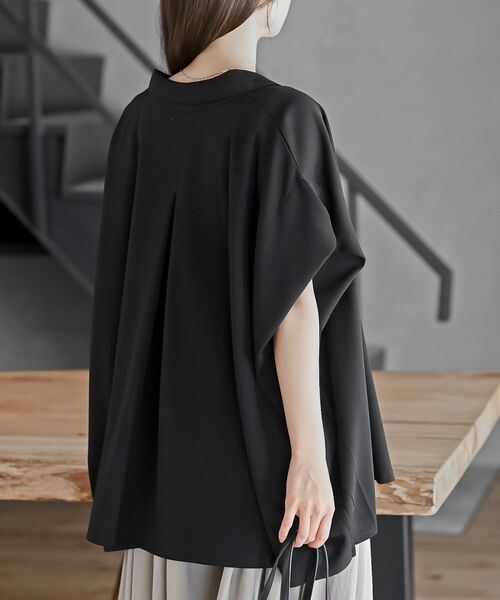 rps（アールピーエス）の「ペアスキンワイドブラウス（シャツ/ブラウス・レディース・チャコールグレー/ライトグレー/ブラック・フリー）」の14枚目の写真