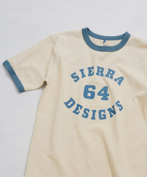 SIERRA DESIGNS(シェラデザイン)の「【SIERRA DESIGNS】Good On×SIERRA DESIGNS 64 RINGER TEE(Tシャツ/カットソー・レディース・オレンジ/サックスブルー/オリーブ/ネイビー・FREE)」の4枚目の写真