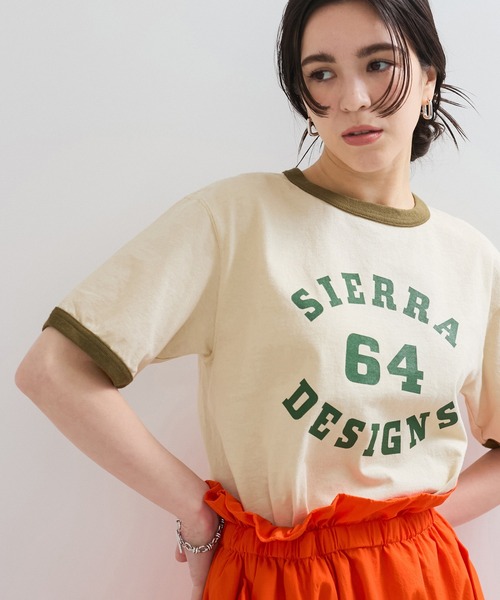 SIERRA DESIGNS(シェラデザイン)の「【SIERRA DESIGNS】Good On×SIERRA DESIGNS 64 RINGER TEE(Tシャツ/カットソー・レディース・オレンジ/サックスブルー/オリーブ/ネイビー・FREE)」の12枚目の写真