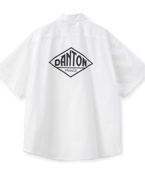 DANTON(ダントン)の「MEN'S BACK LOGO SHORT SLEEVE WORK SHIRT(シャツ/ブラウス・メンズ・ブラック/グレイッシュベージュ/ホワイト/ネイビー・40/42/38/44)」の5枚目の写真