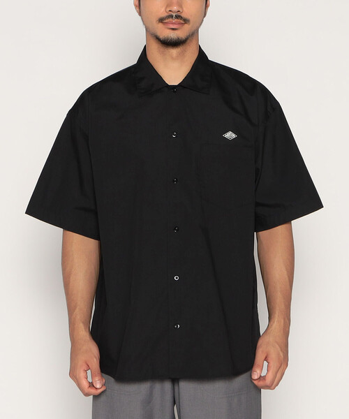 DANTON(ダントン)の「MEN'S BACK LOGO SHORT SLEEVE WORK SHIRT(シャツ/ブラウス・メンズ・ブラック/グレイッシュベージュ/ホワイト/ネイビー・40/42/38/44)」の9枚目の写真