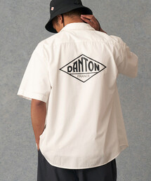 DANTON | MEN'S BACK LOGO SHORT SLEEVE WORK SHIRT(シャツ/ブラウス)