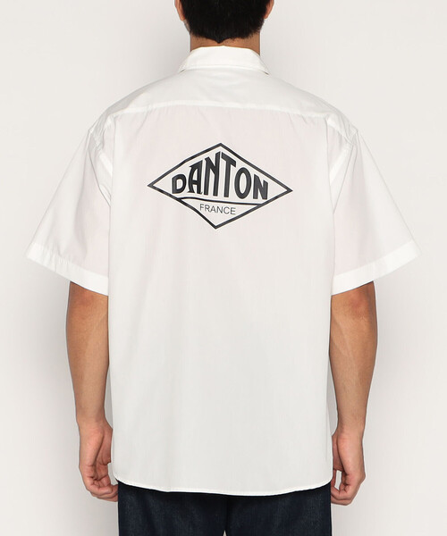 DANTON(ダントン)の「MEN'S BACK LOGO SHORT SLEEVE WORK SHIRT(シャツ/ブラウス・メンズ・ブラック/グレイッシュベージュ/ホワイト/ネイビー・40/42/38/44)」の18枚目の写真